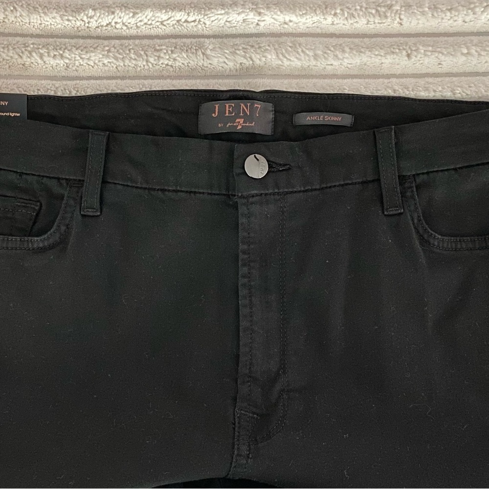 Jen 7 black ankle skinny jeans size 16 - Picture 3 of 4